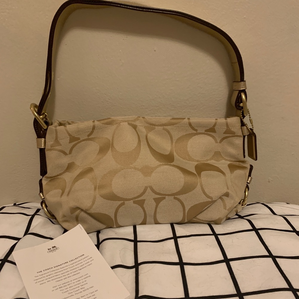 Coach Gold Shoulder Bag
